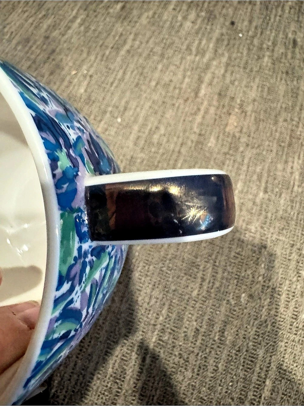 Lilly Pulitzer High Maintenance Blue Floral Ceramic Mug - Picture 10 of 11